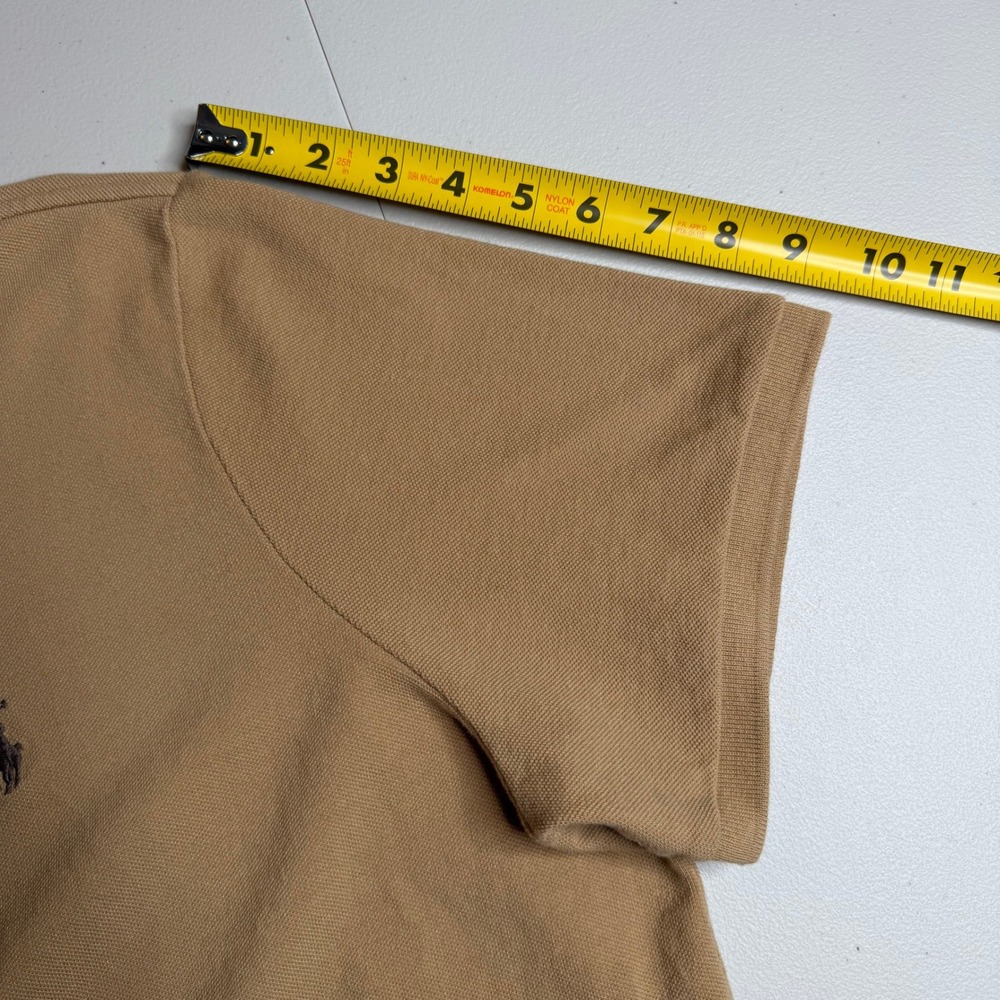 Polo Ralph Lauren Mens XL Classic Fit Tan Cotton Pique Short Sleeve Polo Shirt - Picture 9 of 15